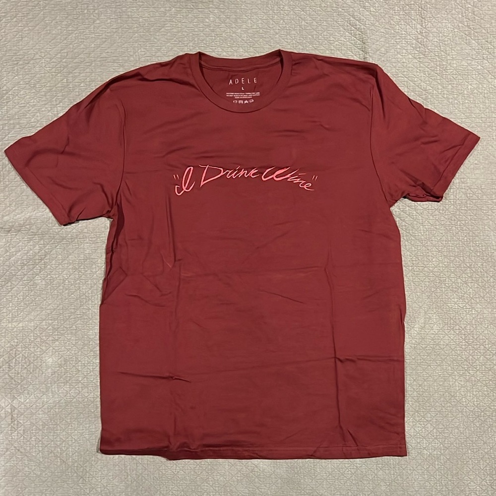 Adele tour- I Drink Wine T-Shirt